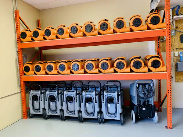 Water extraction equipment used by OKC Restorations in Oklahoma City