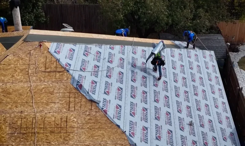Roof repair service by Yates Roofing and Construction, LLC in Oklahoma City