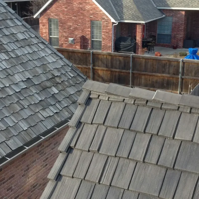 Wood shake roofing service by Statewide Roofing in Oklahoma City
