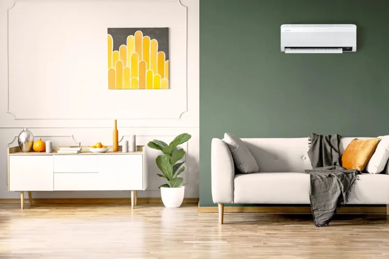 Ductless heating and cooling system installation by Drabek & Hill Air Conditioning & Heating Inc.