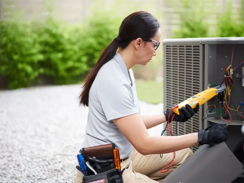 Heat pump repair service by Moore Heating & Air Conditioning in Oklahoma City