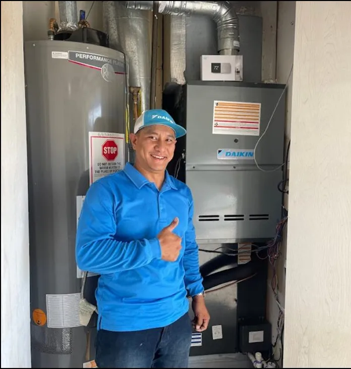 HVAC technicians from HVAC Services By Vu working in Oklahoma City