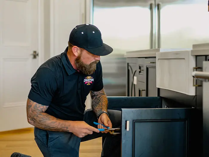Slab leak repair service by Champion Plumbing in Oklahoma City