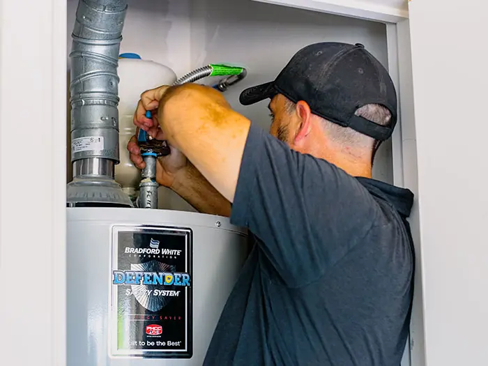 Water heater repair by Champion Plumbing in Oklahoma City