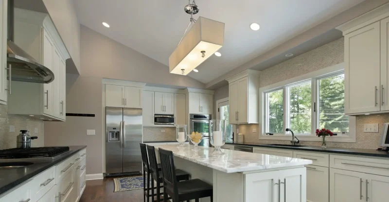 Kitchen lighting installation by Edge Electric in Oklahoma City