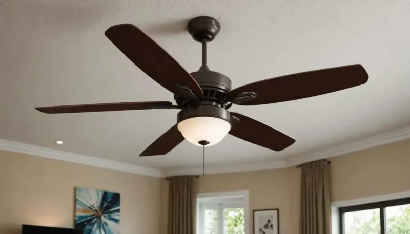 Ceiling fan installation by Caliber Electric in Oklahoma City